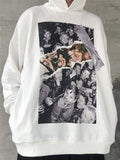 Urban Retro Hip-Hop Hoodie for Men