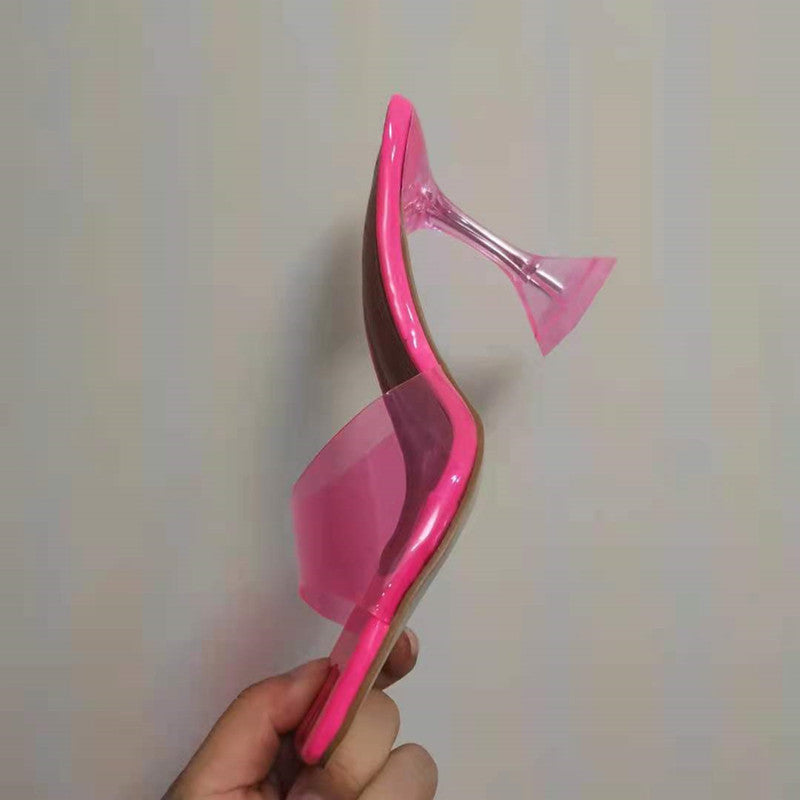 Elegant Crystal Clear Sandals