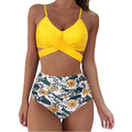 Cross-Back Leopard Swim Set