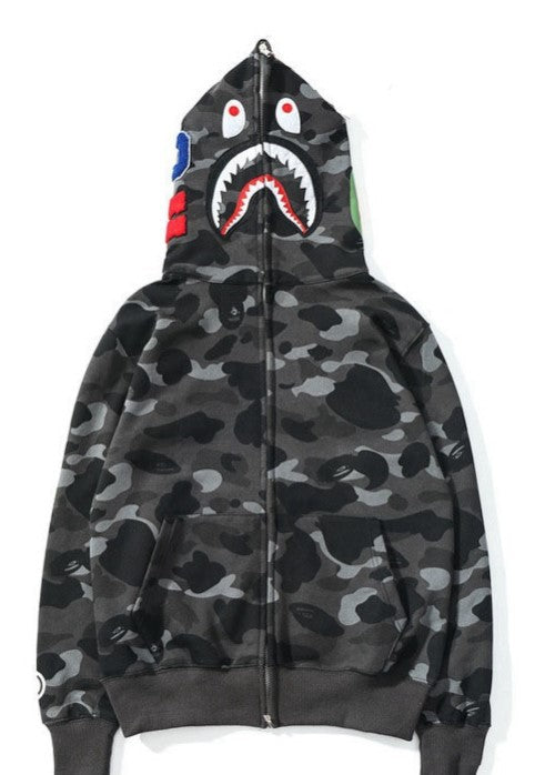 Vivid Shark  Hoodie