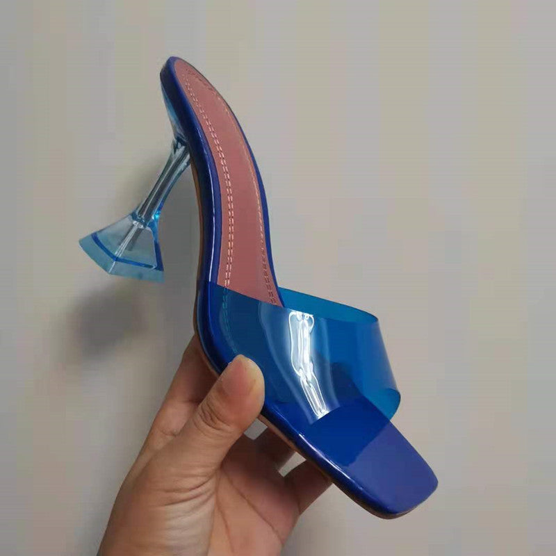 Elegant Crystal Clear Sandals
