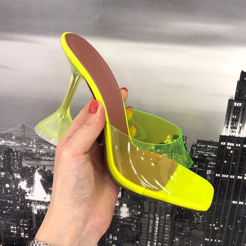 Elegant Crystal Clear Sandals